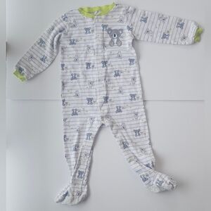 Pekkle Gray And White Koala Pajamas Size 24 Months